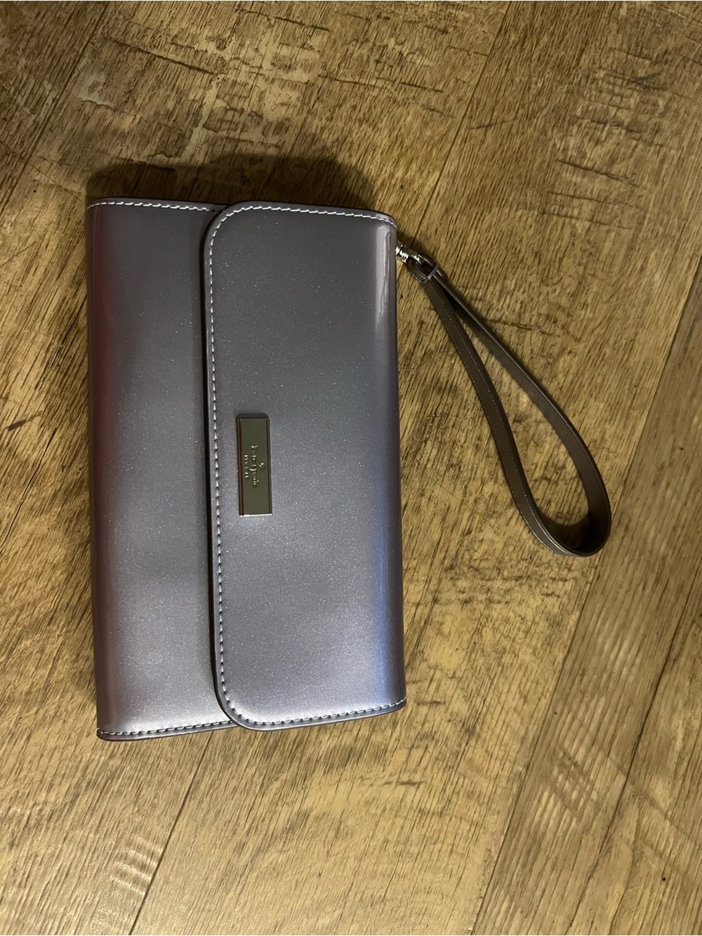 kate spade light lavender zip pouch wristlet